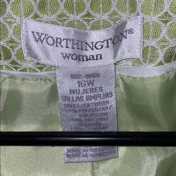 18w medium weight jacket lime green and textured! - Picture 3 of 8